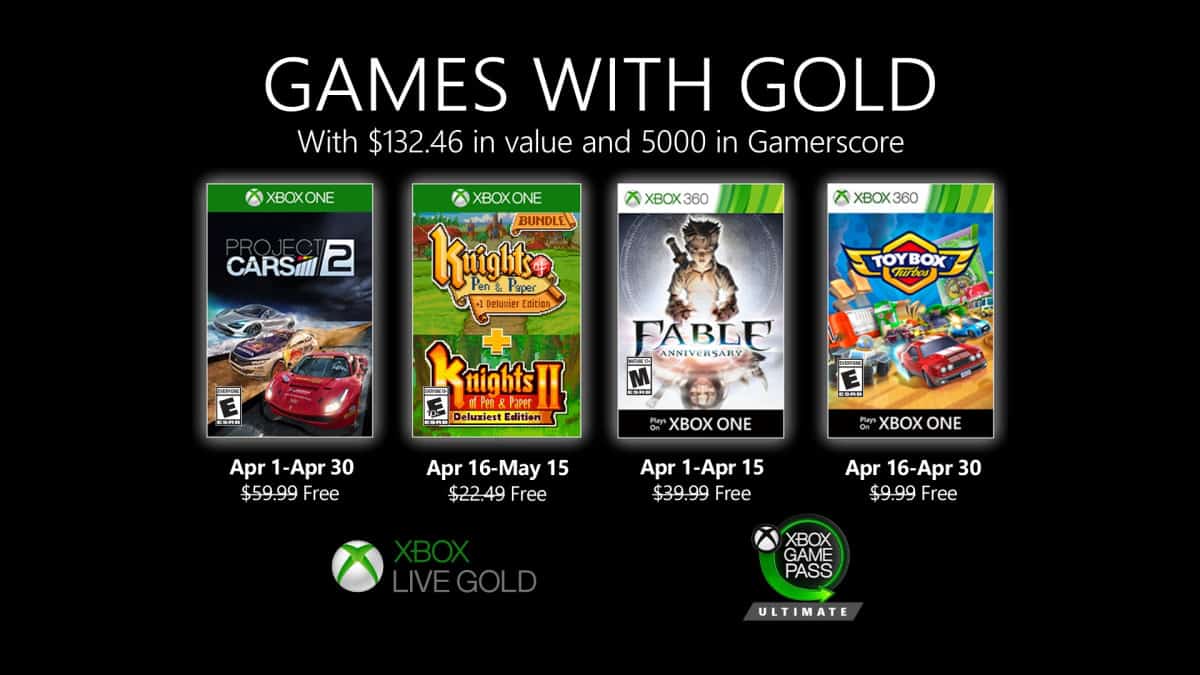 Games with Gold Aprile 2020