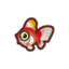 Animal Crossing Pesce pesce Rosso